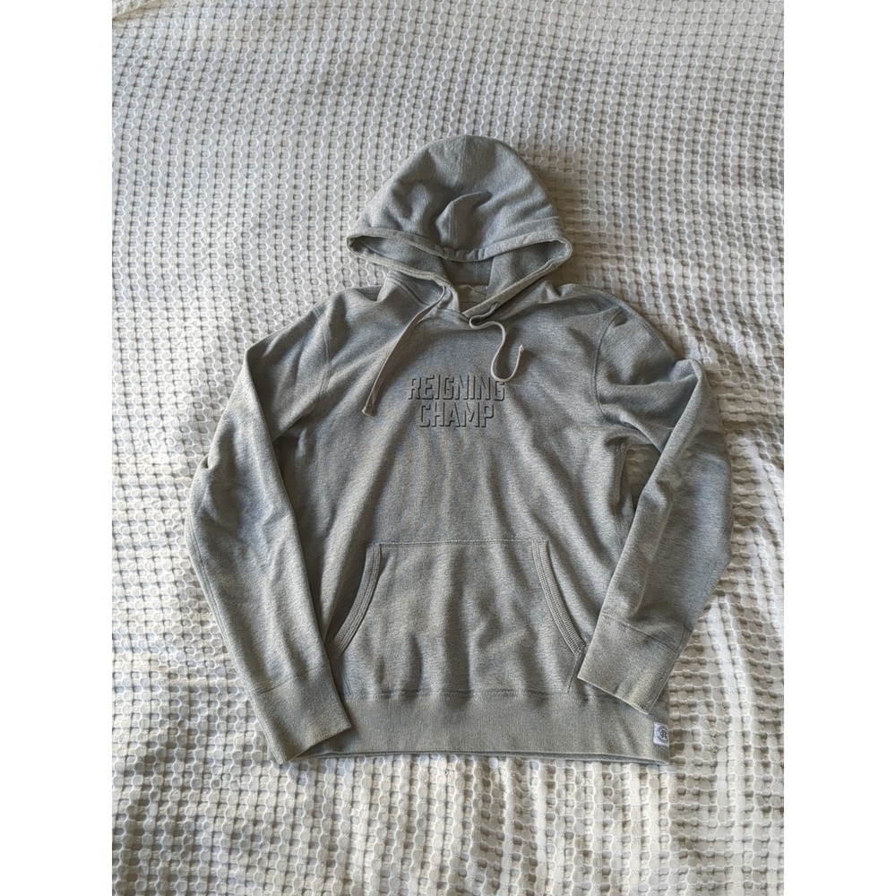 Reigning Champ Midweight French Terry‎ Hoodie Size Small Gray Pullover Logo